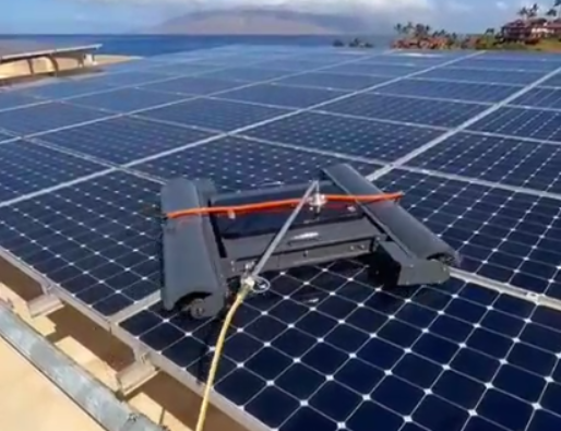 Zelv X1 Solar Panel Cleaning Robot with Double head 1.1M long brush Clean Effiency 0.8-1.2MW per day