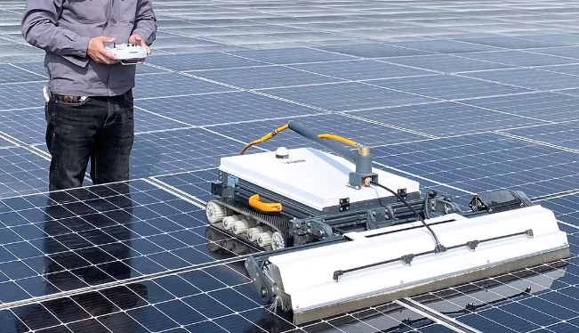 Zelv X7 Solar Panel Cleaning Robot With Anti-Fall Sensor 1.1M long big