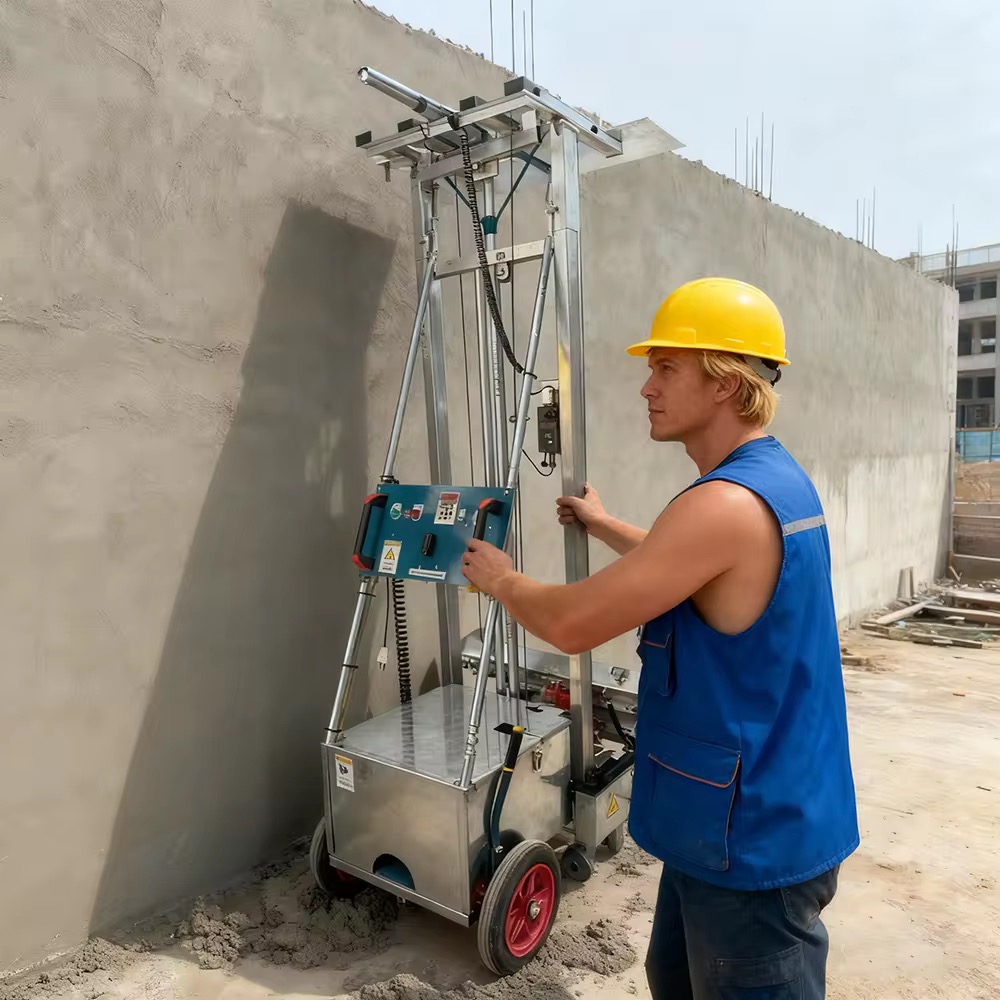 High Efficiency Automatic Wall Plaster Smoothing Machine Engine As Core Component